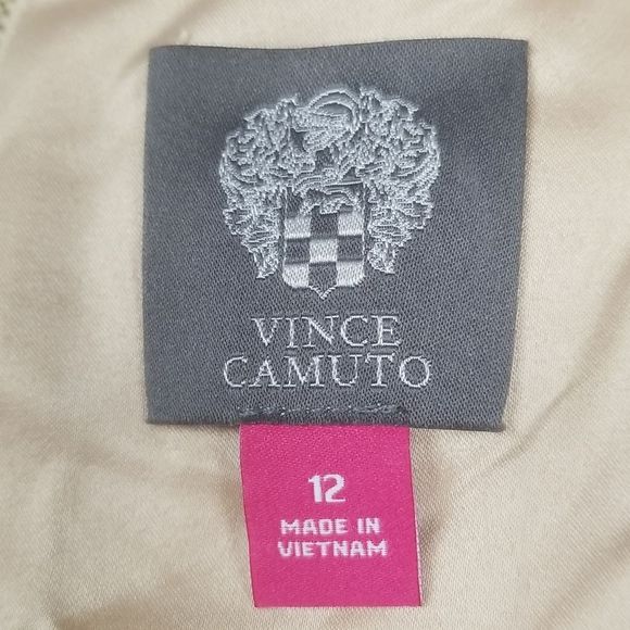 VINCE CAMUTO Gold Sequin Shift Dress Champagne EUC SZ 12 - Picture 7 of 8